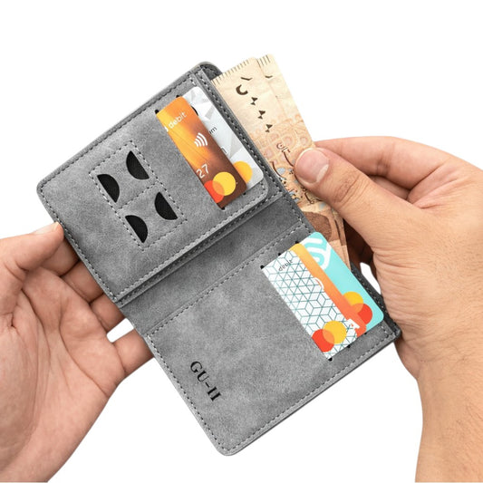 Trending M-Design RFID Wallet | Compact PU Card Holder with Coin Pocket for Men & Women