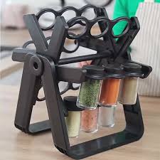 Ferris Wheel 18 Jar Rotating Glass Spice Rack