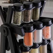 Ferris Wheel 18 Jar Rotating Glass Spice Rack